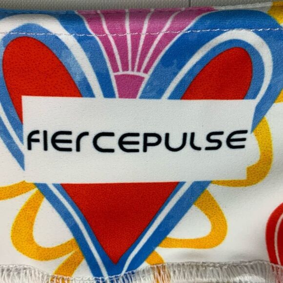 Fiercepulse women’s heart pattern Valentine’s Day leggings size x-large - Picture 6 of 8